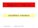 Bloque IV * Tema 151 - slide 1
