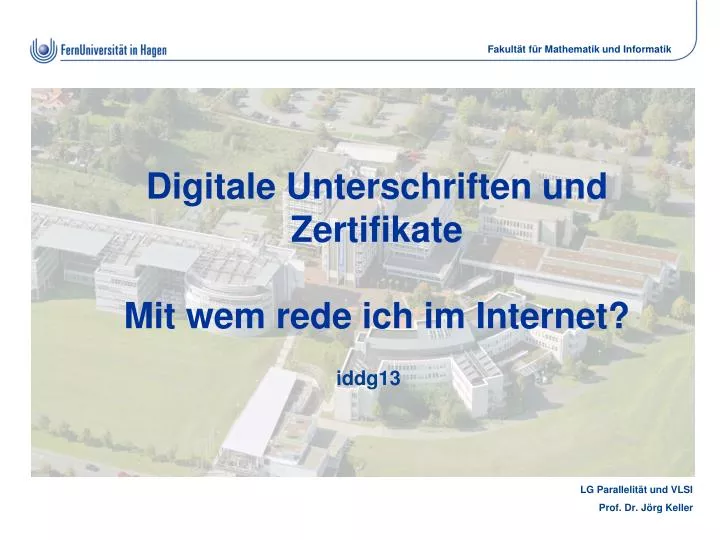 digitale unterschriften und zertifikate mit wem rede ich im internet