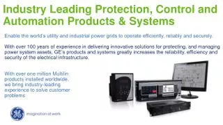 Industry Leading Protection, Control and Automation Products &amp; Systems