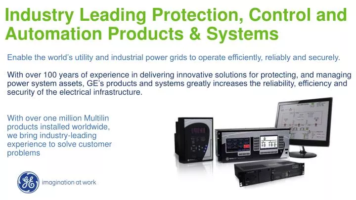industry leading protection control and automation products systems