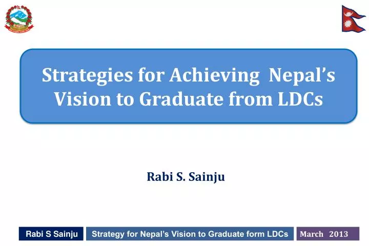 strategies for achieving nepal s vision to graduate from ldcs