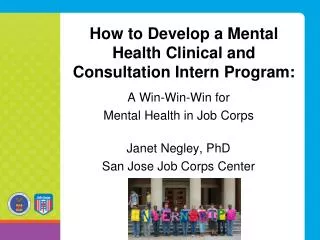 How to Develop a Mental Health Clinical and Consultation Intern Program: