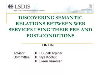 DISCOVERING SEMANTIC RELATIONS BETWEEN WEB SERVICES USING THEIR PRE AND POST-CONDITIONS