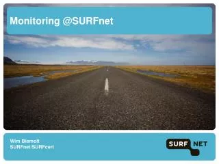 Monitoring @SURFnet