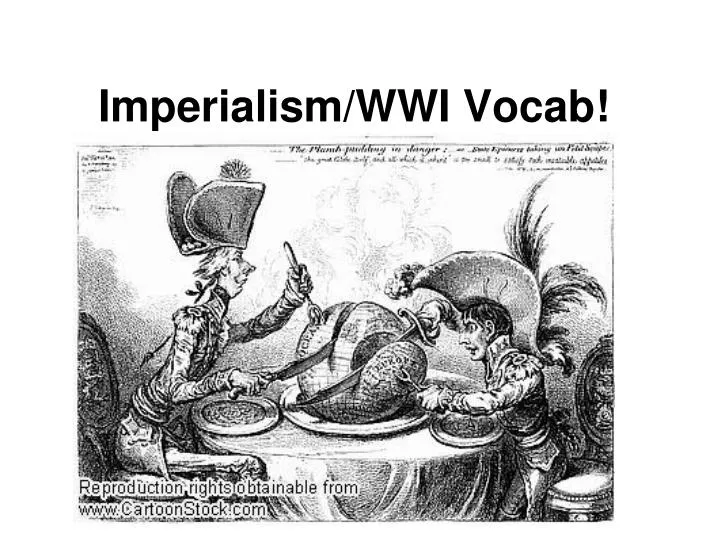 imperialism wwi vocab