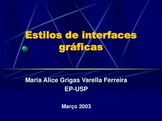 estilos de interfaces gr ficas