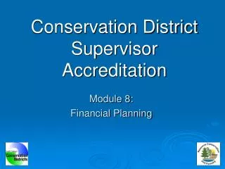 Conservation District Supervisor Accreditation
