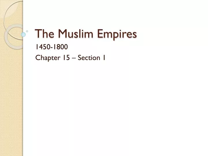 the muslim empires