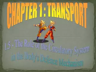 CHAPTER 1 : TRANSPORT