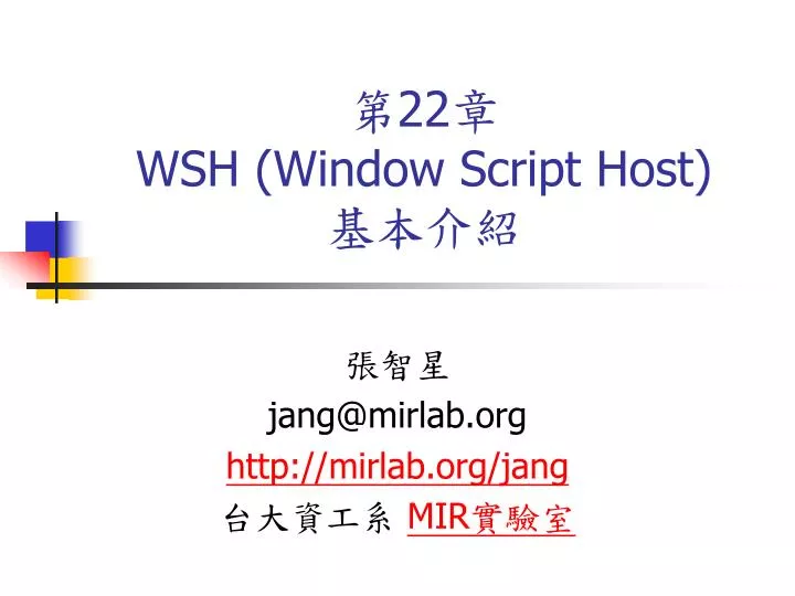 22 wsh window script host