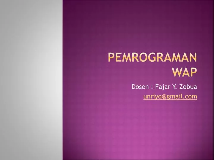 pemrograman wap