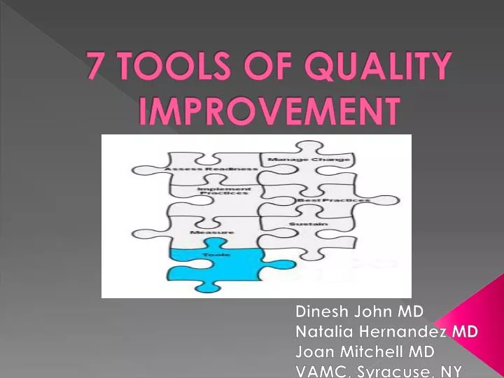 7 tools of quality improvement