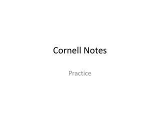 cornell notes