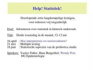 help statistiek