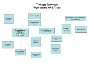 Therapy Services Wye Valley NHS Trust