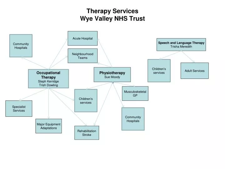 therapy services wye valley nhs trust