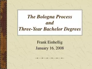 the bologna process and three year bachelor degrees