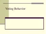 Voting Behavior - slide 1