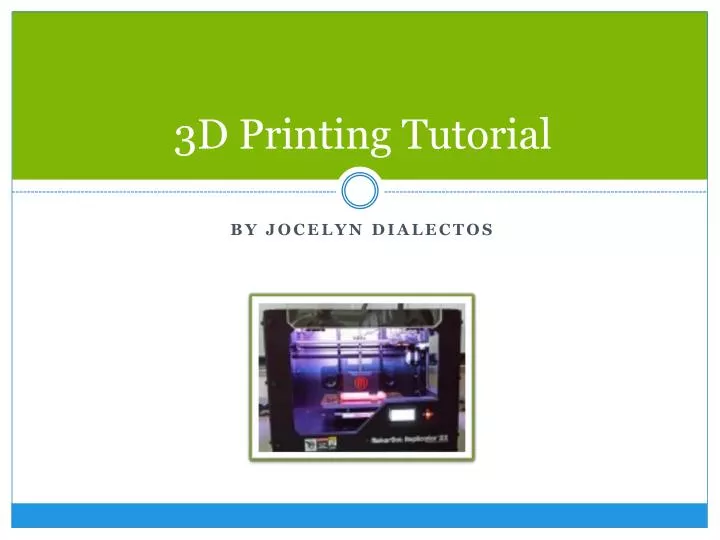 3d printing tutorial