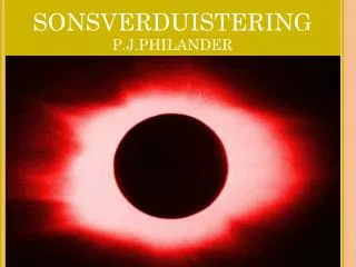 sonsverduistering p j philander