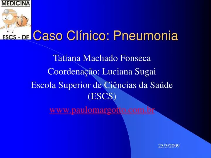 caso cl nico pneumonia