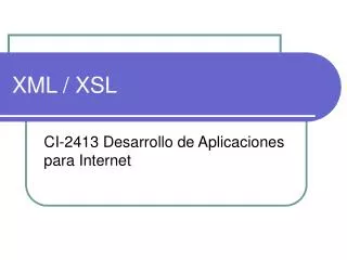xml xsl