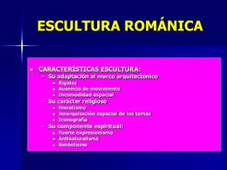 escultura rom nica