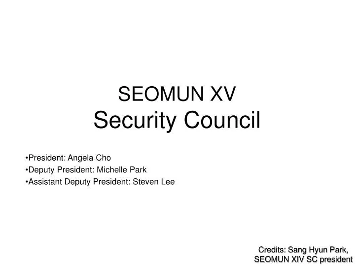 seomun xv security council