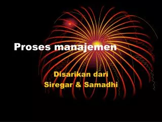 proses manajemen