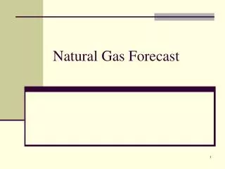 Natural Gas Forecast