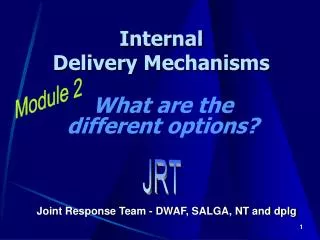 Internal Delivery Mechanisms