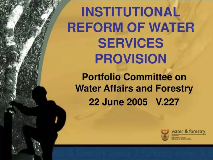 institutional reform of water services provision