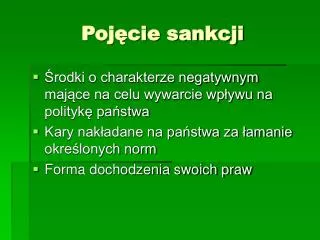 poj cie sankcji