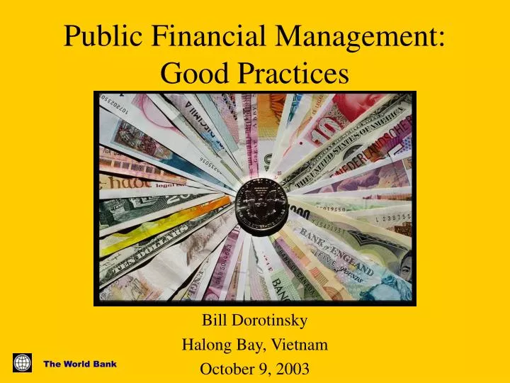 public financial management good practices