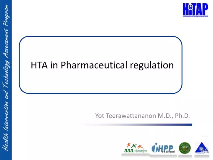 hta in pharmaceutical regulation