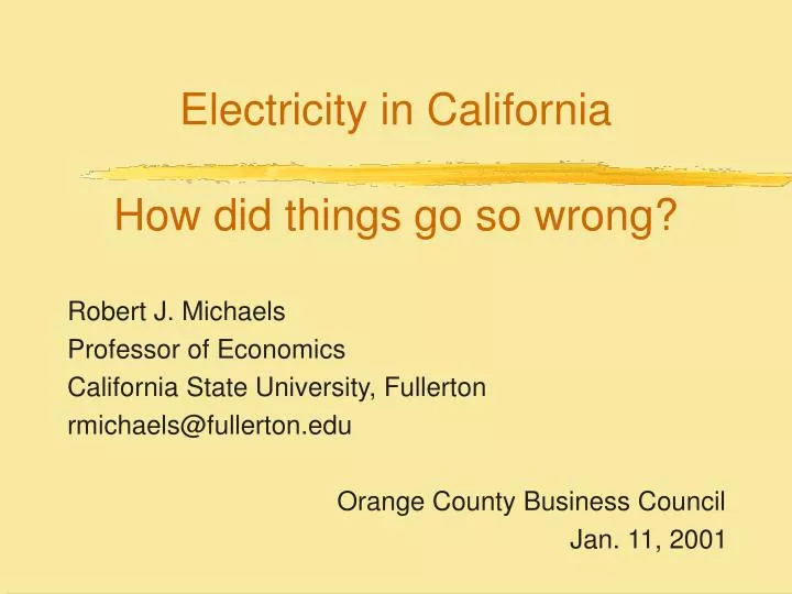 electricity in california how did things go so wrong