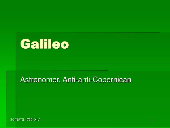 Ppt Galileo Powerpoint Presentation Free Download Id5666778