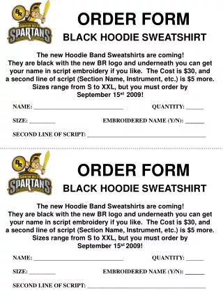 ORDER FORM