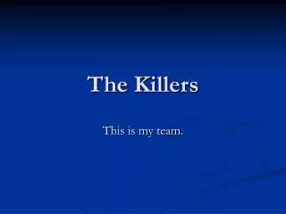 the killers
