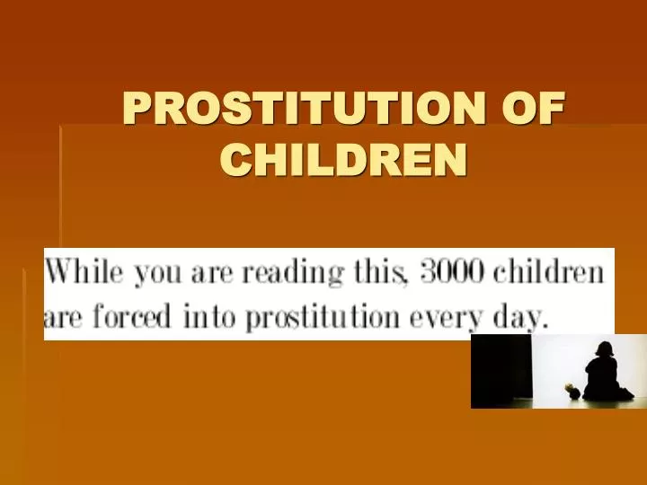 prostitution of children
