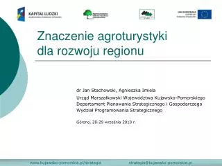 znaczenie agroturystyki dla rozwoju regionu