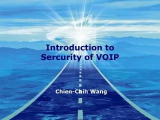 introduction to sercurity of voip