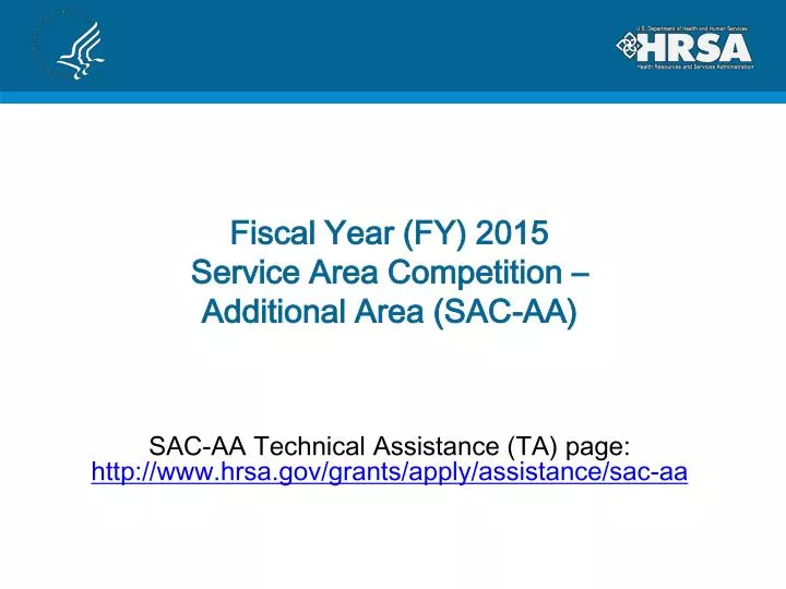 fiscal year fy 2015 service area competition additional area sac aa