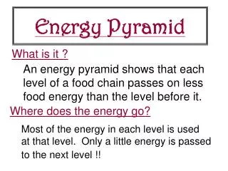 Energy Pyramid