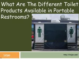 What Are The Different Toilet Products Available in Portable