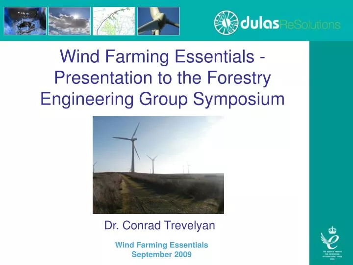 wind farming essentials presentation to the forestry engineering group symposium