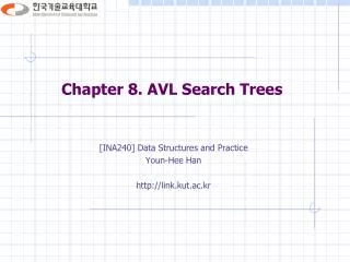 Chapter 8. AVL Search Trees