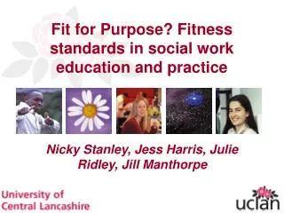 Fit for Purpose? Fitness standards in social work education and practice