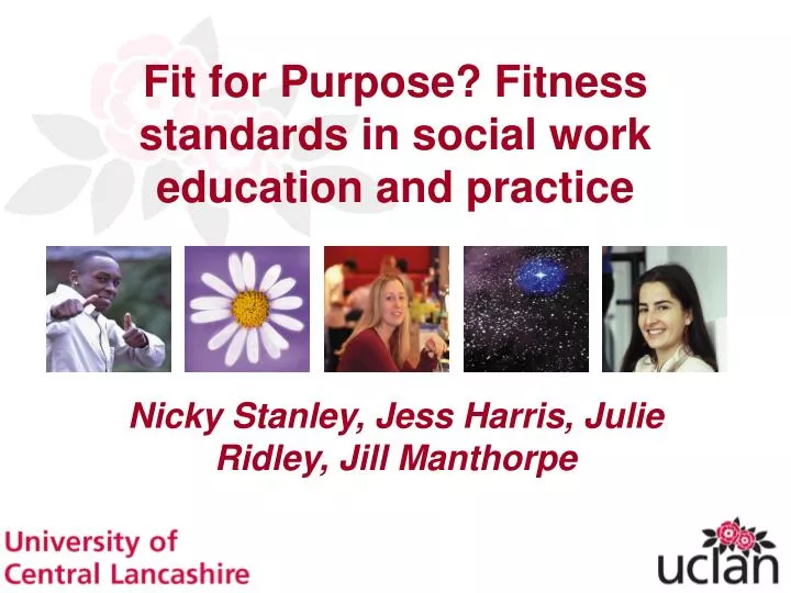 fit for purpose fitness standards in social work education and practice