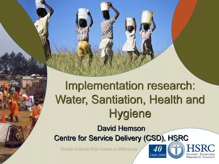 implementation research water santiation health and hygiene
